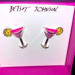 Betsey Johnson Margarita Happy Hour Earrings NWT